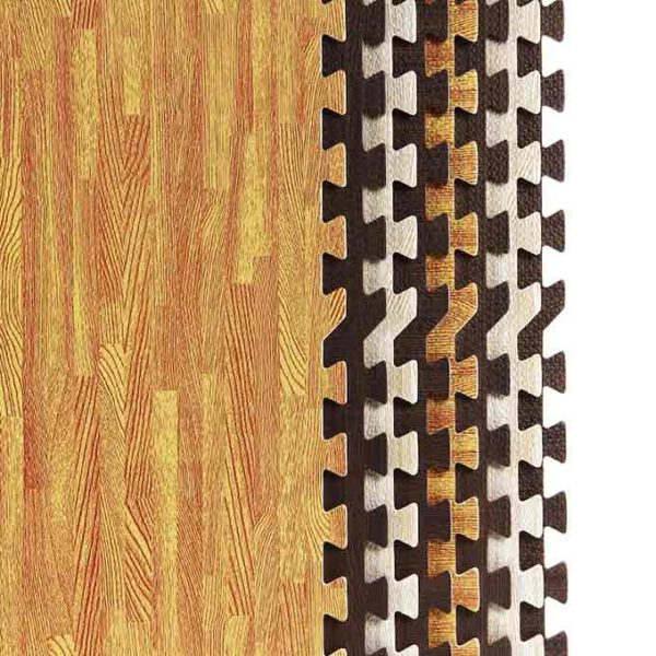 Amazon Multi function soft waterproof EVA Foam Mat with wooden pattern