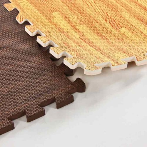 Customized EVA Interlocking foam Puzzle Flooring with Wooden Pattern