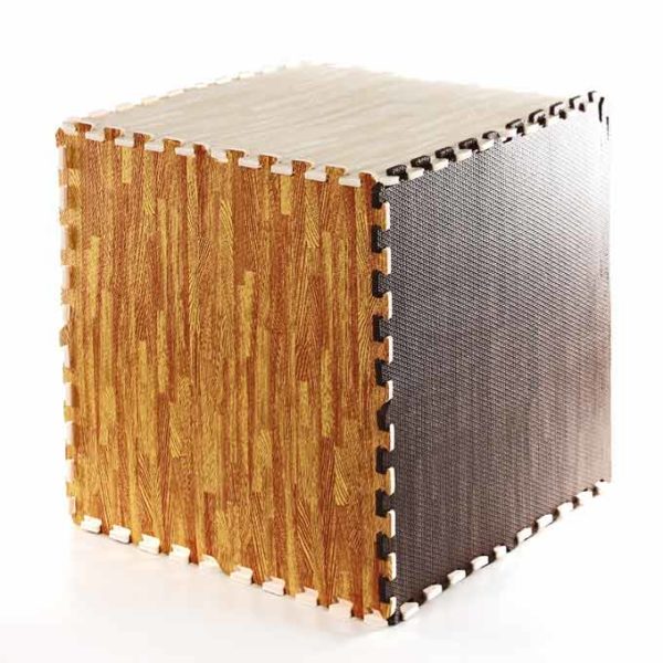 EVA Foam Interlocking Children Education Mat with Wooden finish